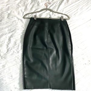 Vegan Leather Skirt